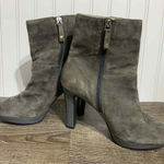 Ellen Tracy Ankle Boot Womens Dark Gray. Leather High Heel sz 9 Photo 0