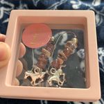 Handcrafted by Western Horse Dangle Earrings Pink Photo 2