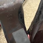 Antonio Melani Floral Embossed Leather Square Toe Cowboy Heeled Boots Size 8.5 Photo 11