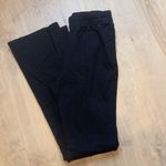 Good American  Womens Essentials Black Split Flare Cotton Sweat pants Photo 2