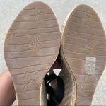 Joie  Lena Leather Espadrille Wedge Black Ankle Strap size 39 Photo 4