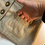 Luii jacket medium neutral jacket denim feel cotton blend cute buttons pockets Tan Photo 5