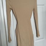 superdown Dana Wrap Mini Dress in Nude Photo 8