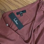 Lulus New Lulu’s Raise a Glass Rusty Rose One-Shoulder Midi Dress XS Photo 7