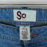 SO  Jeans Womens Juniors 3 Long (29x35.) Light Blue Stretch Flare Low Rise Y2K Photo 4