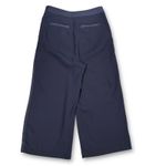 Boden Navy Wide Leg Cropped Pants with Satin Trim Women's 2R Blue Size 2 Photo 1