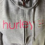 Hurley Gray with Pink Logo Full Zip Hoodie Size Large Photo 1