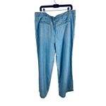 Madewell The Harlow Wide-Leg Trouser Jeans W33 High Rise Relaxed Fit Light Wash Photo 2