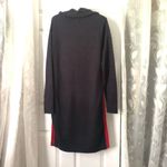 Tommy Hilfiger Vintage Knit Vertical Side Striped Cowl Neck Sweater Dress sz L Photo 8