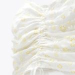 ZARA  Ruched Daisy print cropped top Photo 3
