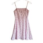 HVN Nora RARE Flamingo Print‎ 100% Silk Mini Dress Women's Size 6 Pink Photo 2