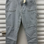 a.n.a  women's Blue Striped Relaxed Jeans Photo 0