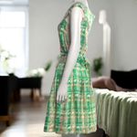 Kate Spade  New York SILK RETRO
Plaid Fit & Flare Dress 60s Style Size
4 Photo 4