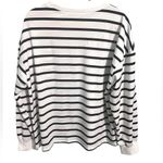Boutique Striped Long Sleeve Pullover Top Tee XXL 14 Plus Size Black & White New Photo 4