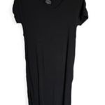 Time & Tru Black Knit Maxi Dress Small V Photo 0