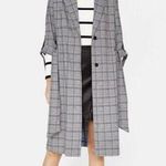 Bershka  Plaid Casual Trench Jacket M/L Photo 0