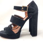 Elizabeth and James black suede Sandals, NWOT, size 9 Photo 1