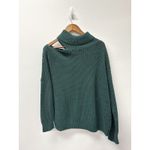 Peter Som  Asymmetric Cold Shoulder Sweater Green Size M Photo 5
