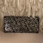 Mirror Mirror Silver & Black Animal Print Clutch | Wallet Photo 4