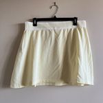 Adidas  Originals Tennis Luxe logo pleated skirt in hazy yellow Womens‎ Size L Photo 2