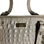 Brahmin  Crocodile-Embossed Melbourne Asher Beige Handbag Photo 3