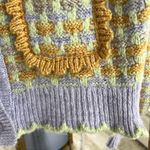 Mango  Women's Lavender and Mustard Cardigan XS Photo 2