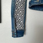 Paige Mosaic Tile Vermont Raffia Jean Denim Jacket Size Small Photo 9