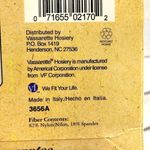 Vassarette  Black Fishnet Pantyhose Vintage Italian Made Size Large Photo 5