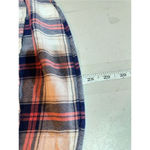 BeachLunchLounge  Women's Berry Pink & Blue Plaid Button-Up‎ Shirt Large Photo 10