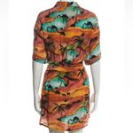 Chufy OASIS SAFARI Orange and Black Tropical Shirt Dress size L Size L Photo 4