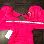 BCBGMAXAZRIA Brand New with Tags Hot Pink BCBG MaxAzria Long Sleeve Ruched Bodycon Dress Photo 8