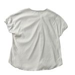 Universal Threads UNIVERSAL STANDARD Front Knot Luxe Top Blouse Short Sleeve Classic White 1X, S Photo 4