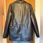 Bisang Alpine Switzerland Couture Women Black Lined Genuine Leather ZipUp Coat Photo 7