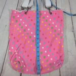 Soffe  Pink Star Print‎ Canvas Tote Bag Beach Bag Everyday Carry All Photo 5