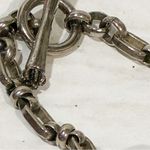 Juicy Couture  Vintage Silver Tone Link Crown Toggle Bracelet Photo 2