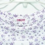 Goldie  Lewinter Slub Ditsy‎ Mutton Puff Sleeve Knot Tee XS NWT Photo 5