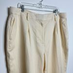Ann Taylor NWOT The Belted Taper Pant In Cream 602123 Size 16 Photo 8