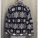 VTG Nordic Lambswool Angora Blend Cardigan Sweater Petite M Fair Isle Full Zip Black Size undefined Photo 1