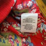 Bila Red Paisley Maxi Skirt Women's Size S Smocked Waist Tiered Floral Boho Photo 7