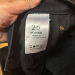 Mother Stunner Zip Ankle Step Fray Not Guilty Quiet Luxury Minimalist Jeans 26 Black Photo 6