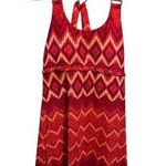 Freedom Trail Women's L Red Chevron Sleeveless Racerback Dress Size L Photo 0