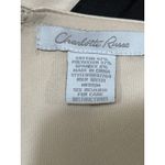 Charlotte Russe Vintage Y2K  Champagne Satin Black Bow V Neck Cocktail Dress M Photo 6