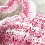 Handmade VINTAGE Pink White Crochet Tank Top Boho Indie Cottagecore Size L XL Photo 8