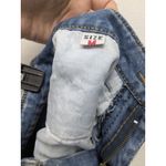 Hot Pants Mini Shorts Studded High Rise Waist Distressed Light Blue Size S Photo 5