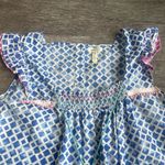 Matilda Jane Smocked Geometric Flutter Sleeve Top Size XL Cotton Summer Photo 3