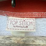 Vintage 90s Top Stitch by Morning Sun Fall Woods Riverside Cabincore Sweatshirt White Size L Photo 2