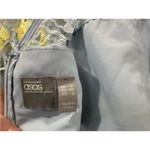 ASOS  Light Blue Yellow Embroidered Floral Gown US 8 Photo 5