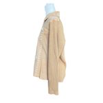 Studio Works Vintage Stitch-Front Tan Suede Leather Jacket 90's Large Photo 1