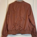 Forever 21  Plus Satin Bomber Jacket (Rose Gold/Burnt Orange Color) Size 2XL GUC Photo 5
