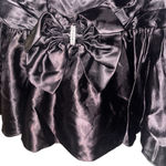 Vintage 80s Steppin Out Strapless Black Cocktail Dress Bow Rhinestone 3 Satin Size undefined Photo 10